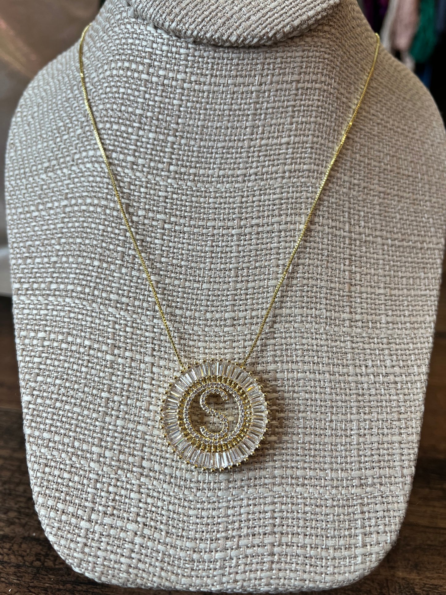 Starburst Initial Necklace