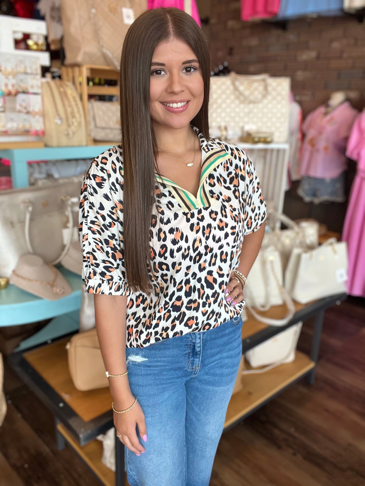 Wild Leopard Blouse