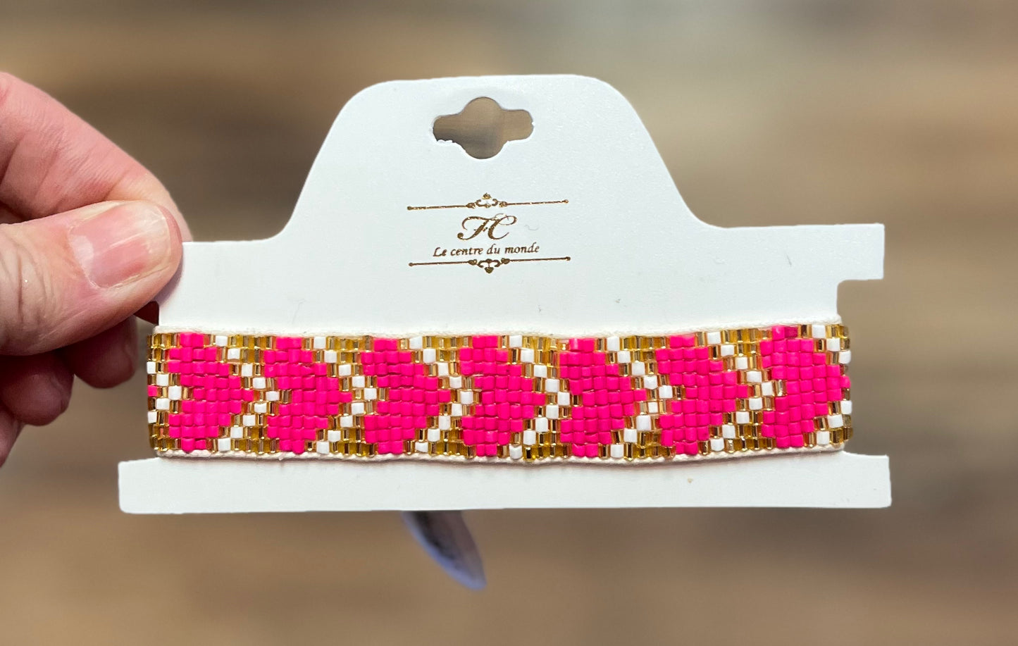 Adjustable Beaded Heart Bracelets