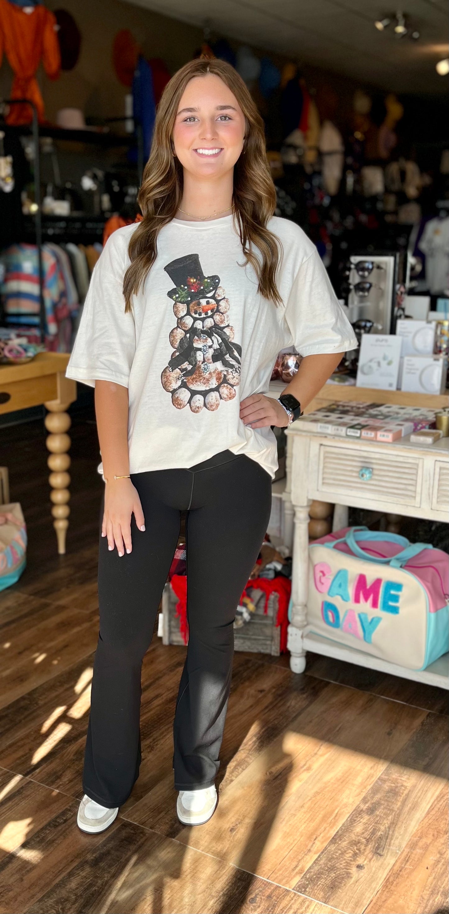 Blingy Snowman Tee