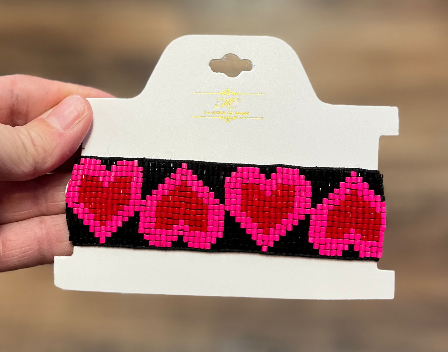 Adjustable Beaded Heart Bracelets