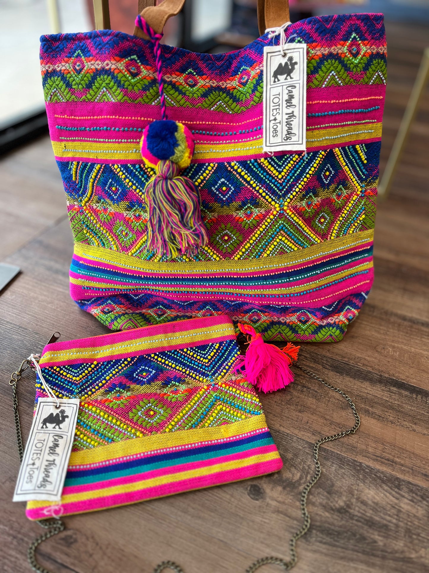 Camel Threads Fiesta Tote