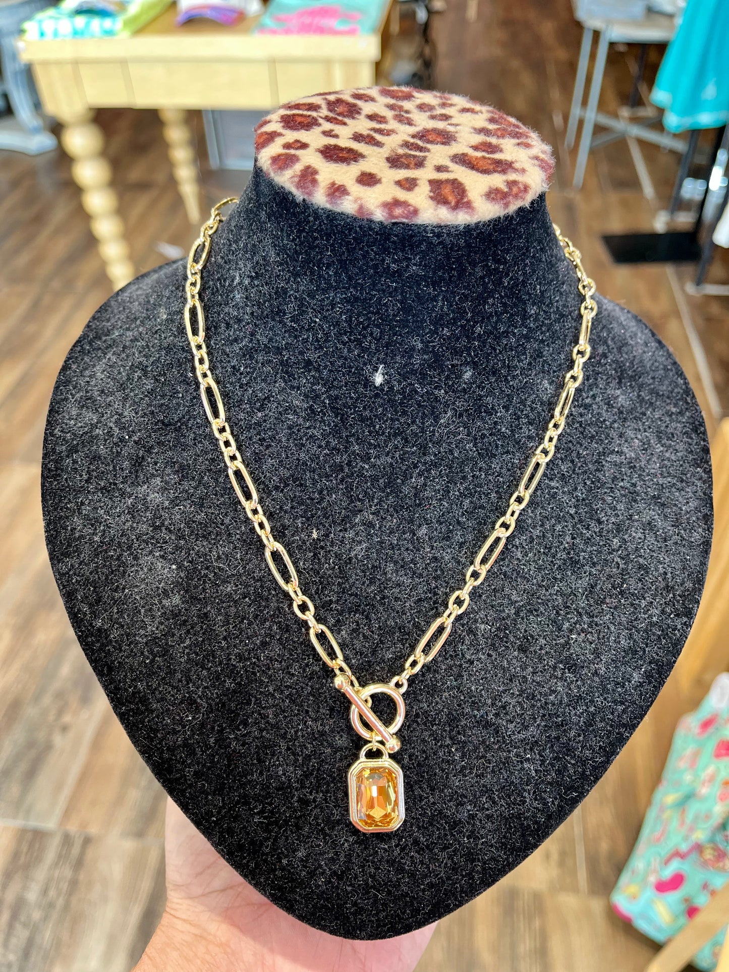 Champagne Stone Necklace