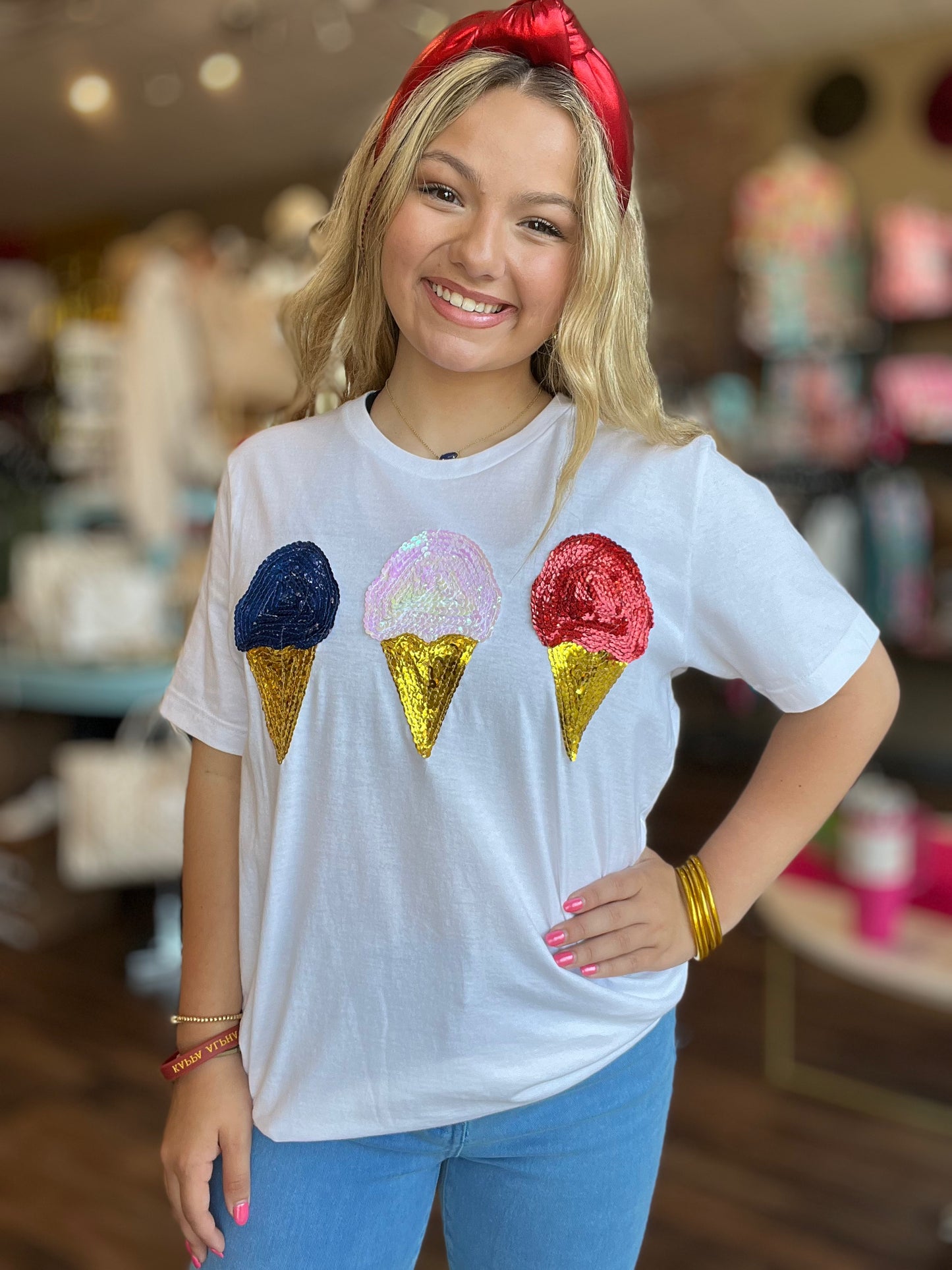 Beyond Shimmer Patriotic Ice Cream Tee