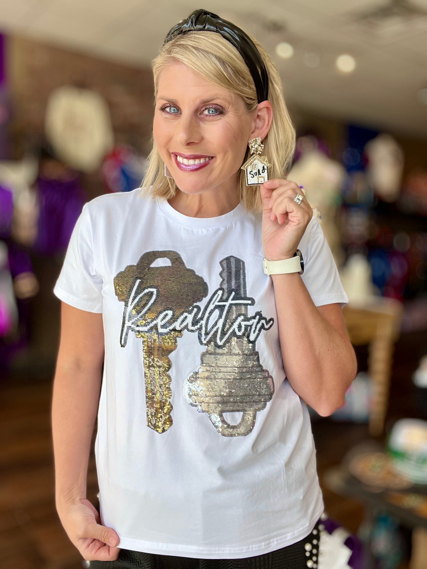 Camel Threads House Sold Earrings