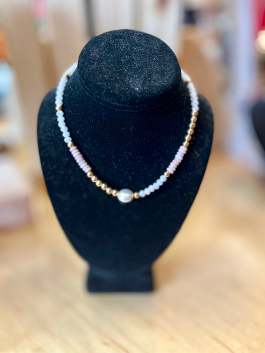 Pearl Drop 18k Necklace