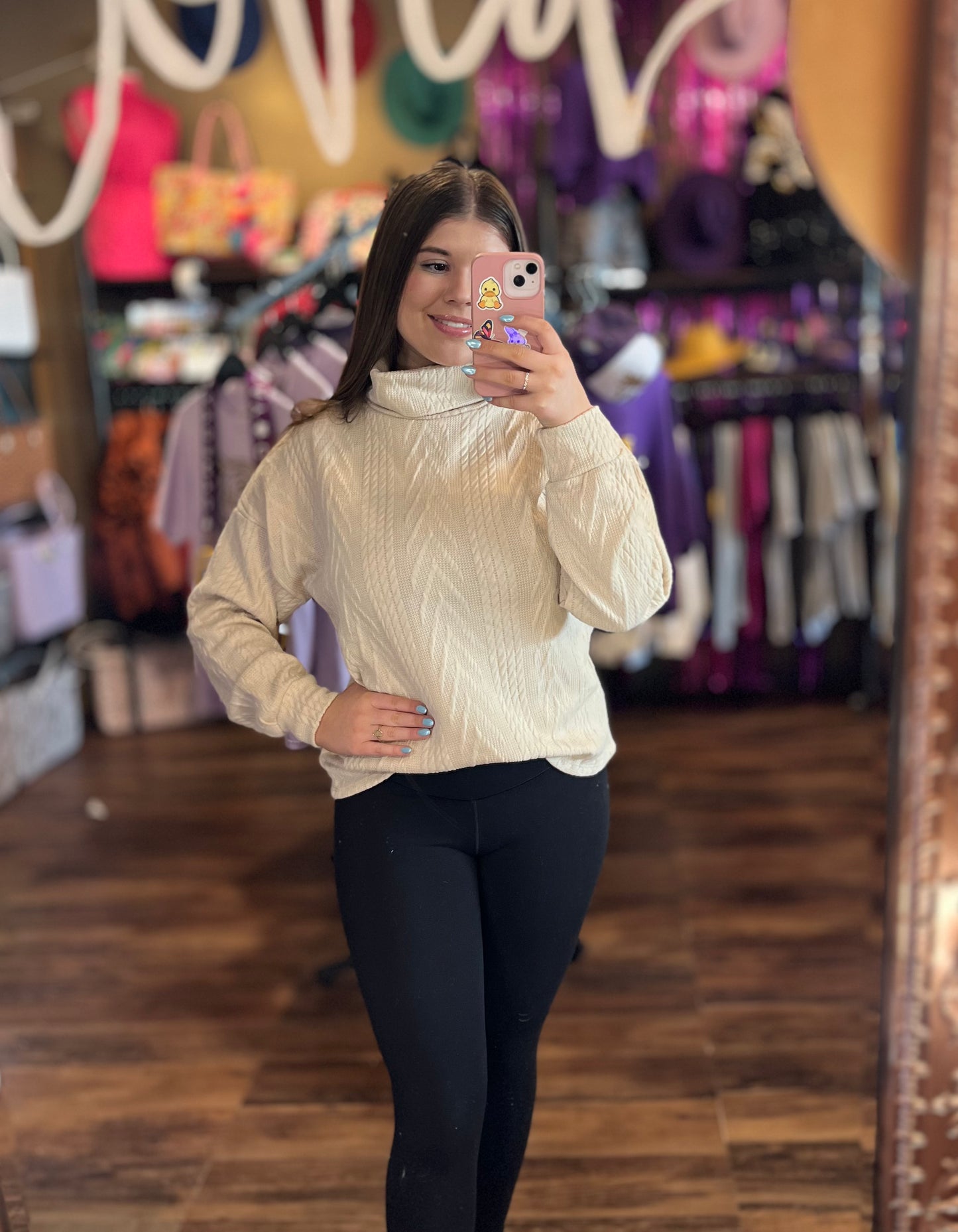 Knit Turtleneck Sweater