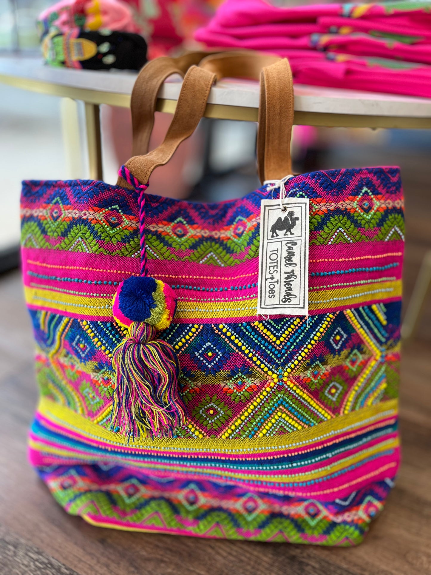 Camel Threads Fiesta Tote