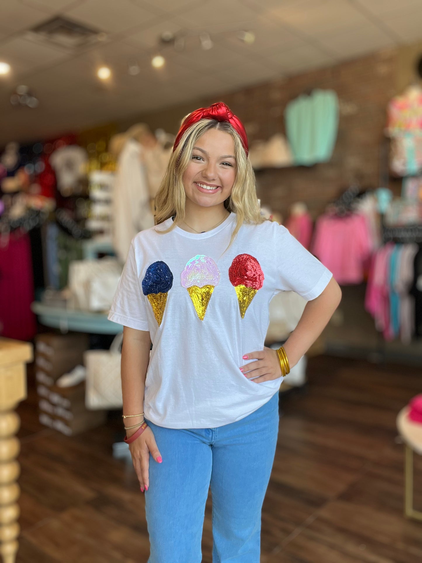 Beyond Shimmer Patriotic Ice Cream Tee