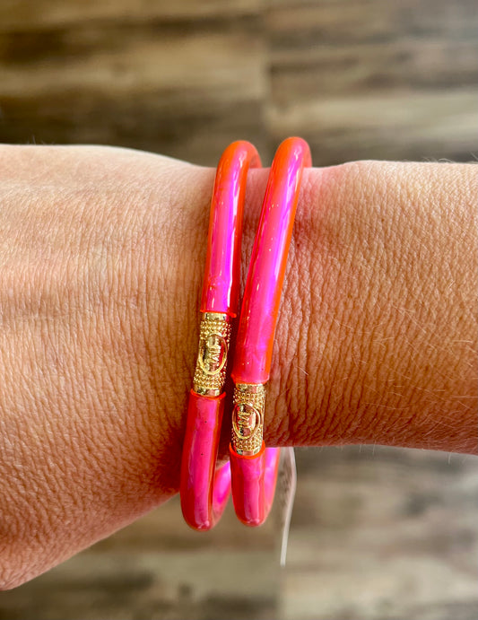 Metallic Tube Bangle Bracelet