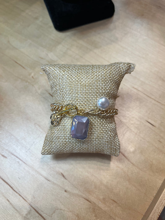 18K Gold Charm Bracelet