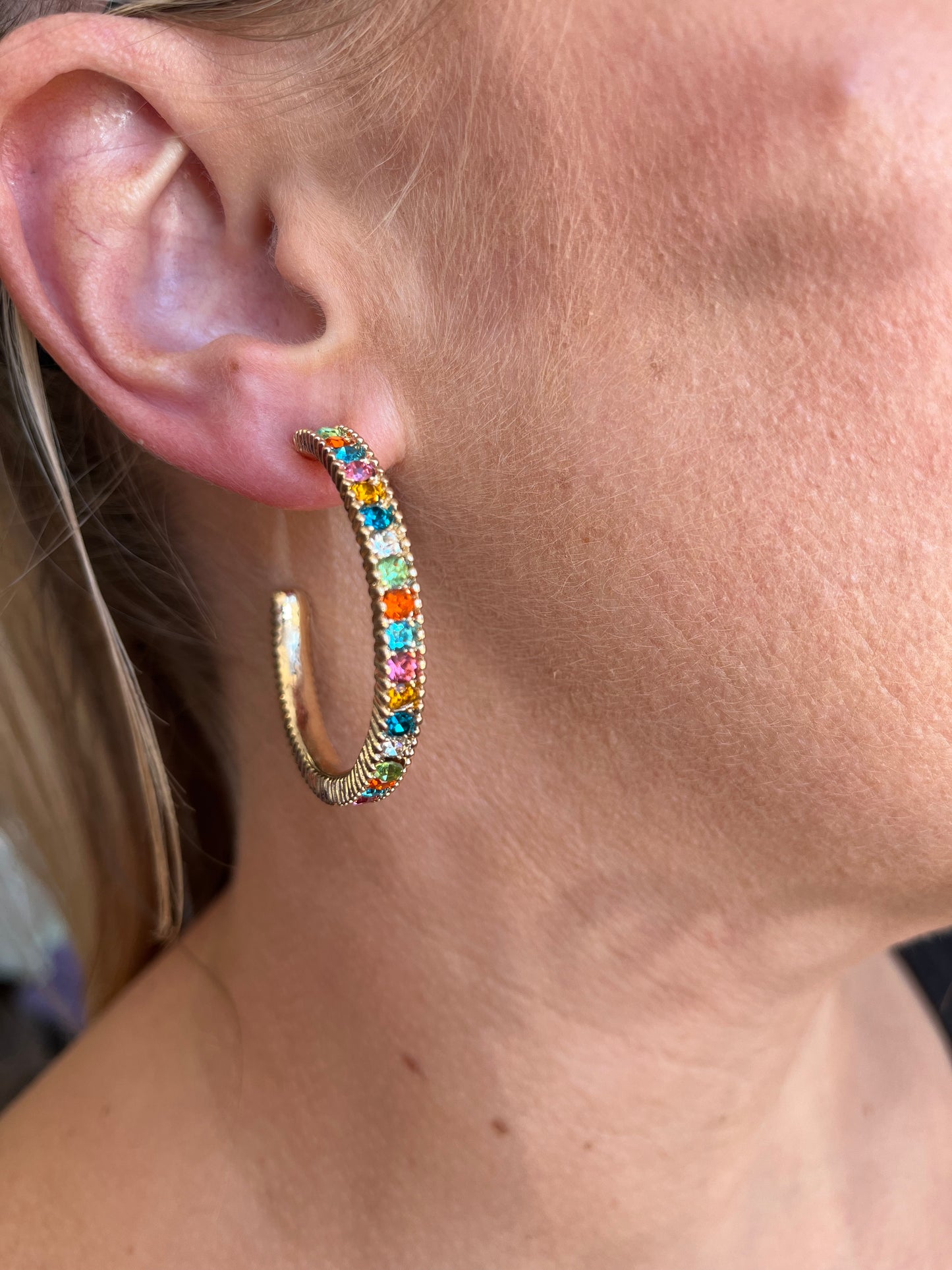 Glitzy Stone Earrings