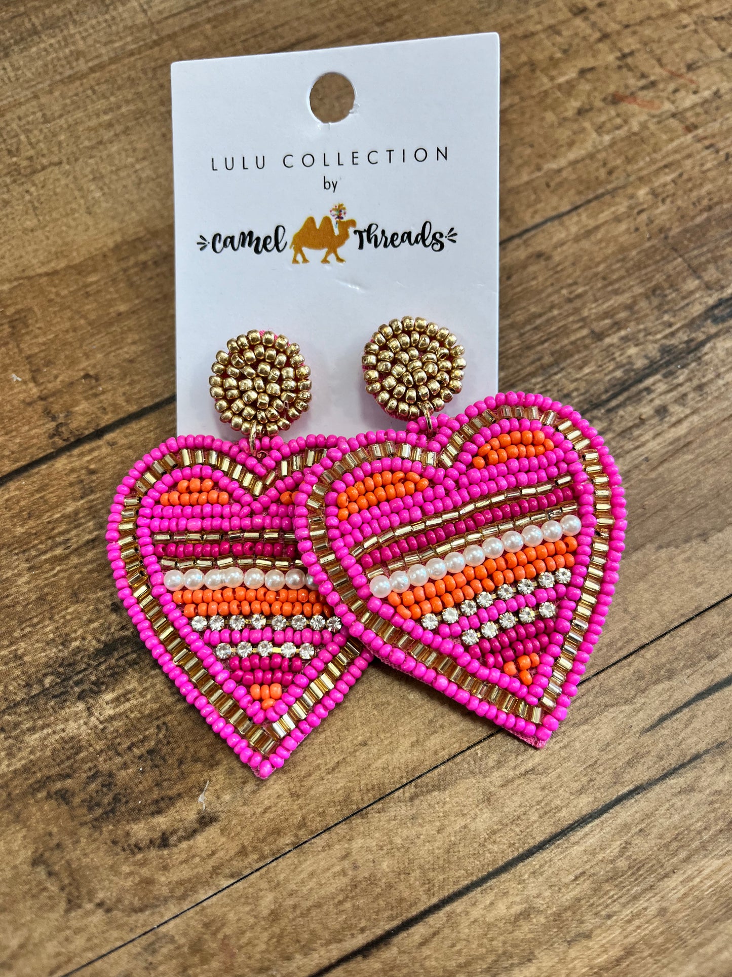 Camel Threads V-Day Earrings