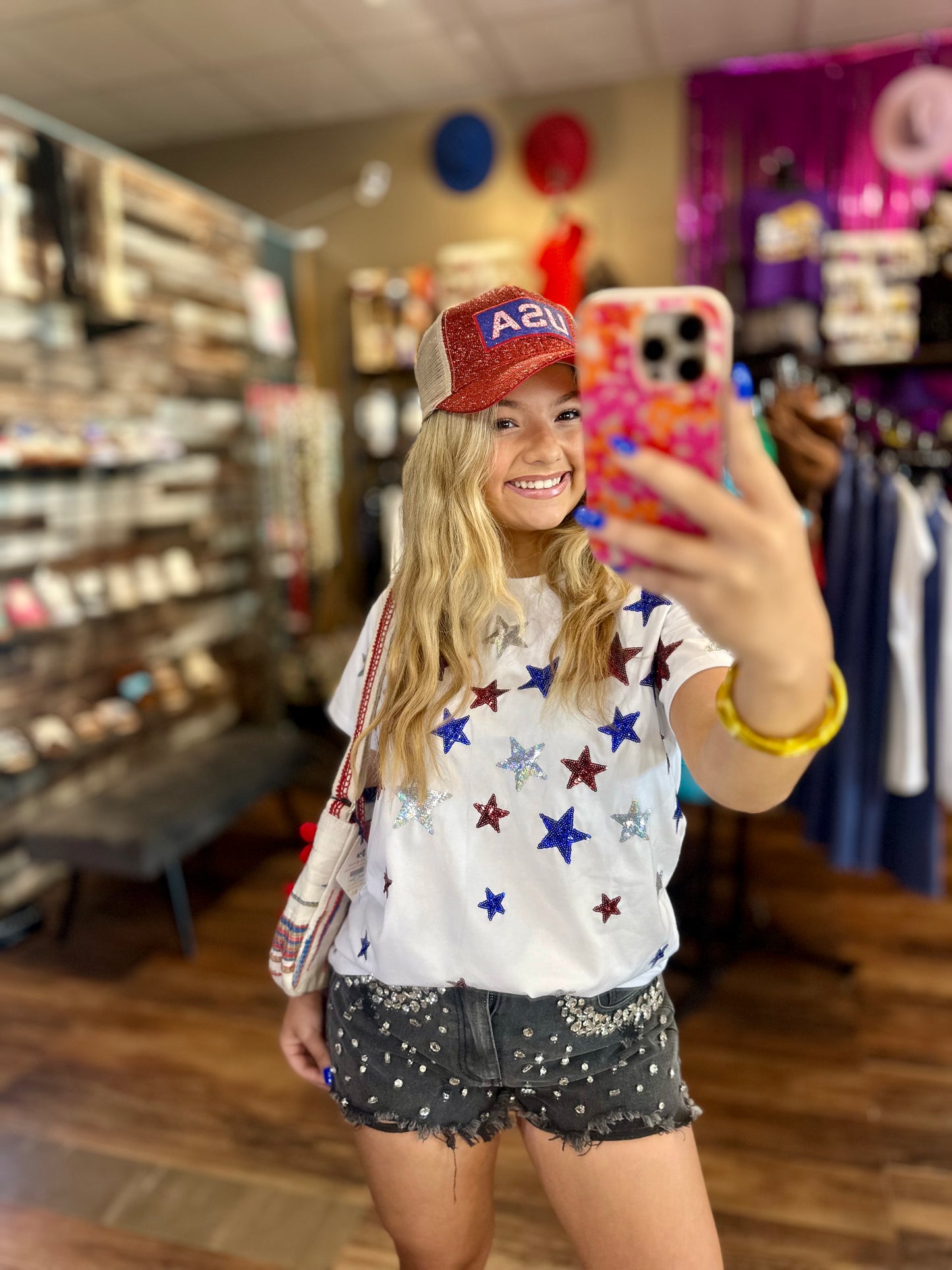 Star Spangled Sequin Tee