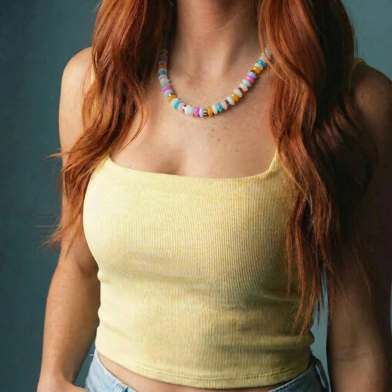 Rondelle Beaded Necklace