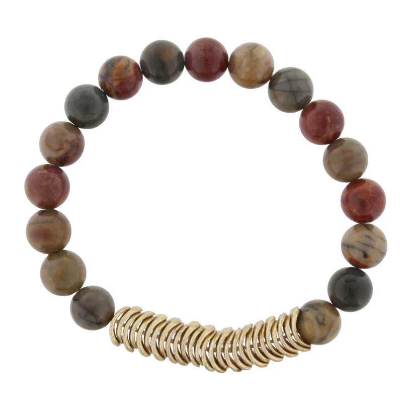 JM Natural Stone Stretch Bracelets