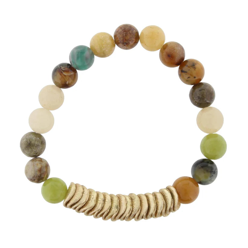 JM Natural Stone Stretch Bracelets