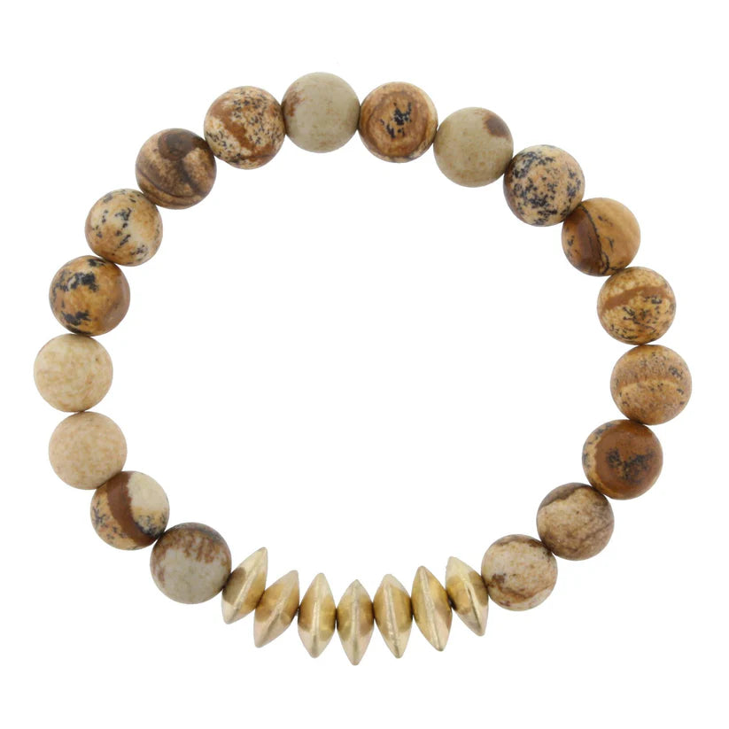 JM Natural Stone Stretch Bracelets