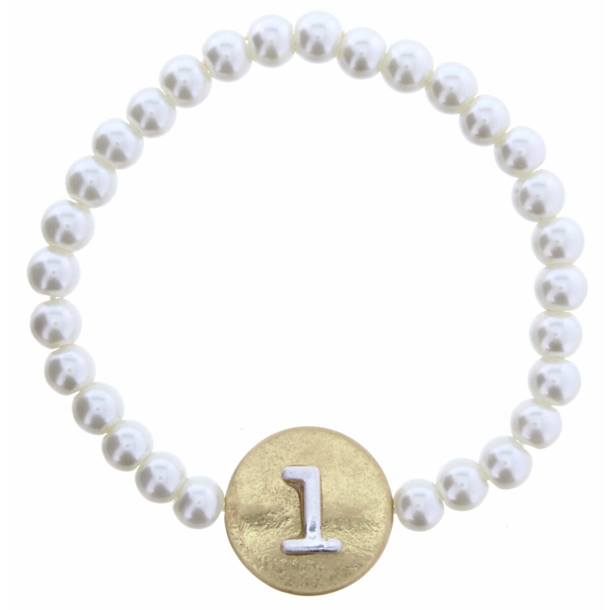 Jane Marie Initial Pearl Bracelet