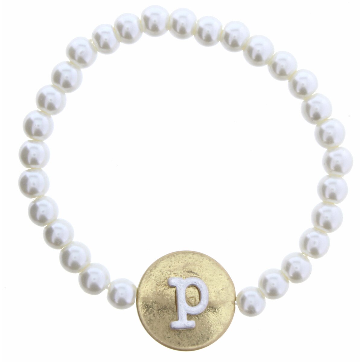 JM Pearl Initial Bracelets