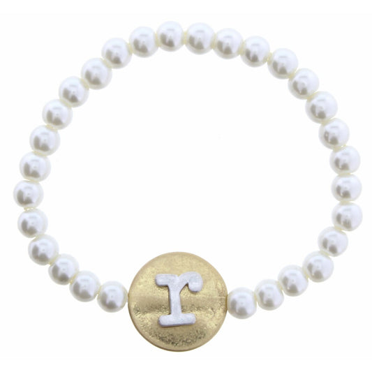 JM Pearl Initial Bracelets