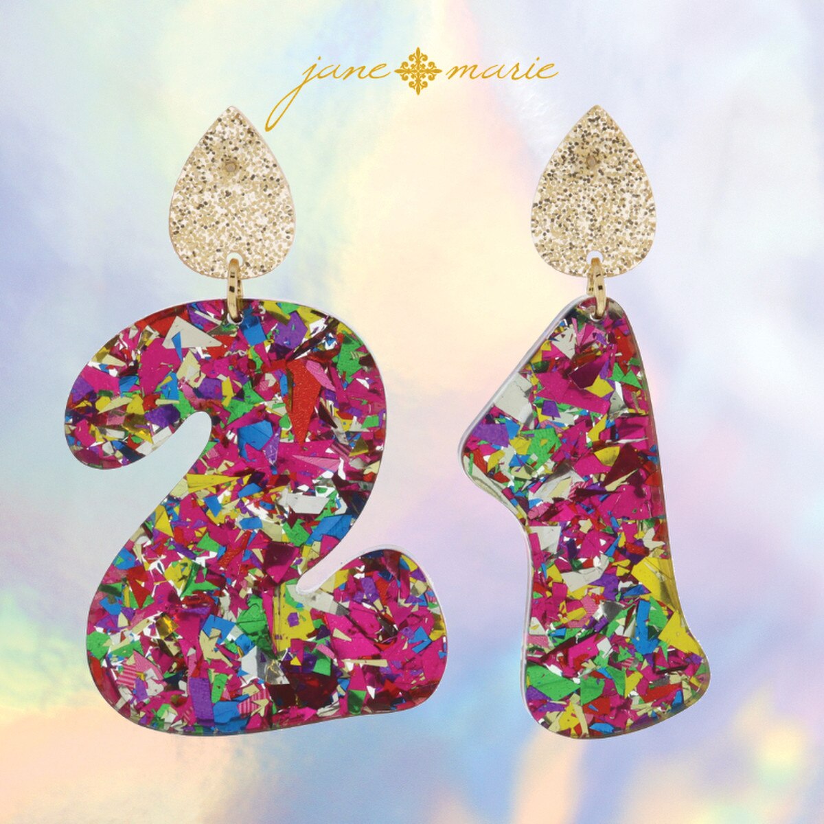 JM Birthday Earrings