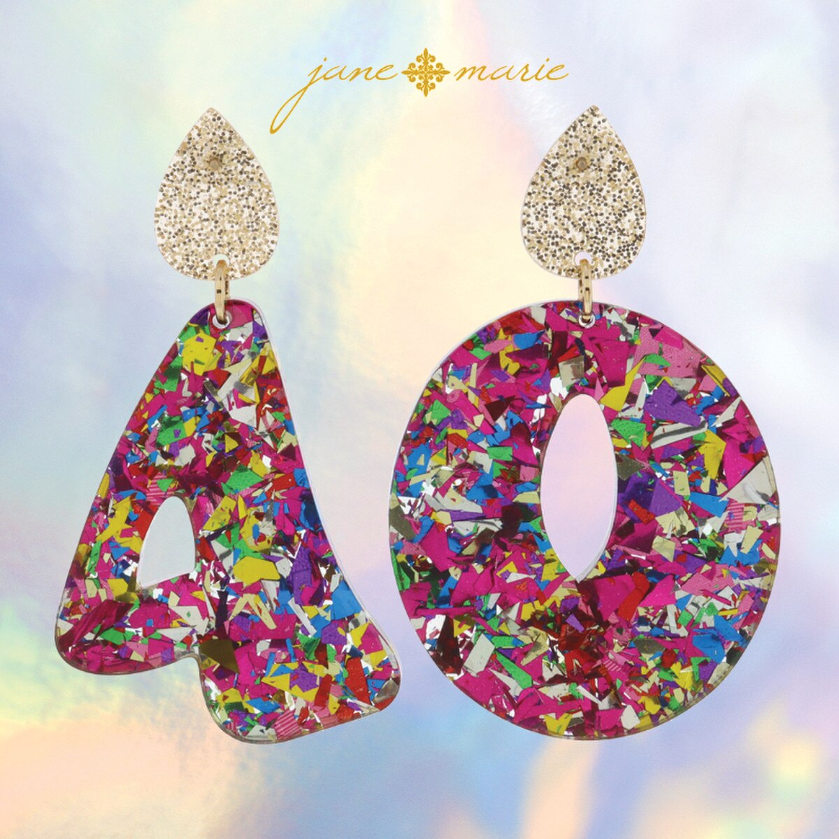 JM Birthday Earrings