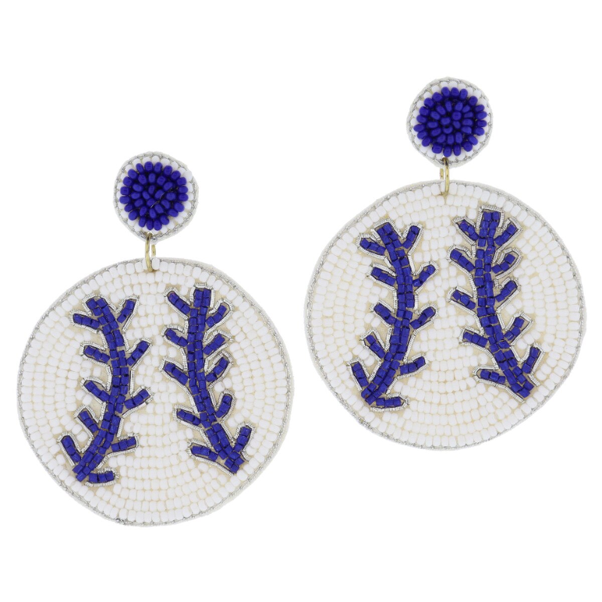 JM Baseball Earrings