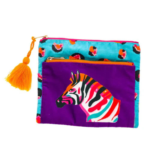 JM Velvet Zipper Pouches
