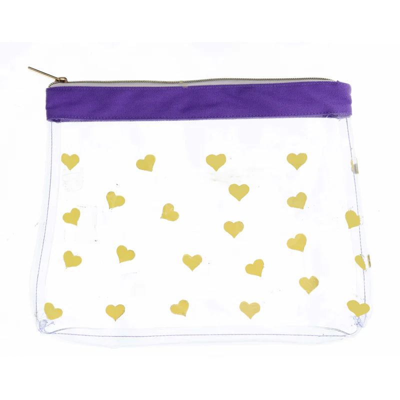 Heart of Gold Zipper Pouch