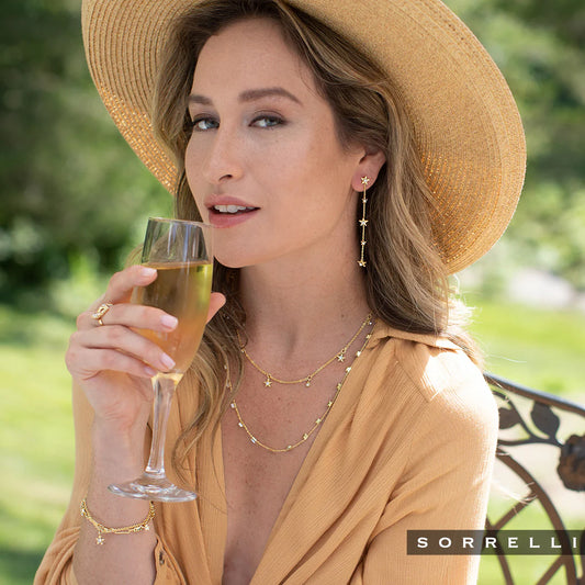 Cleo Studded Tennis Necklace