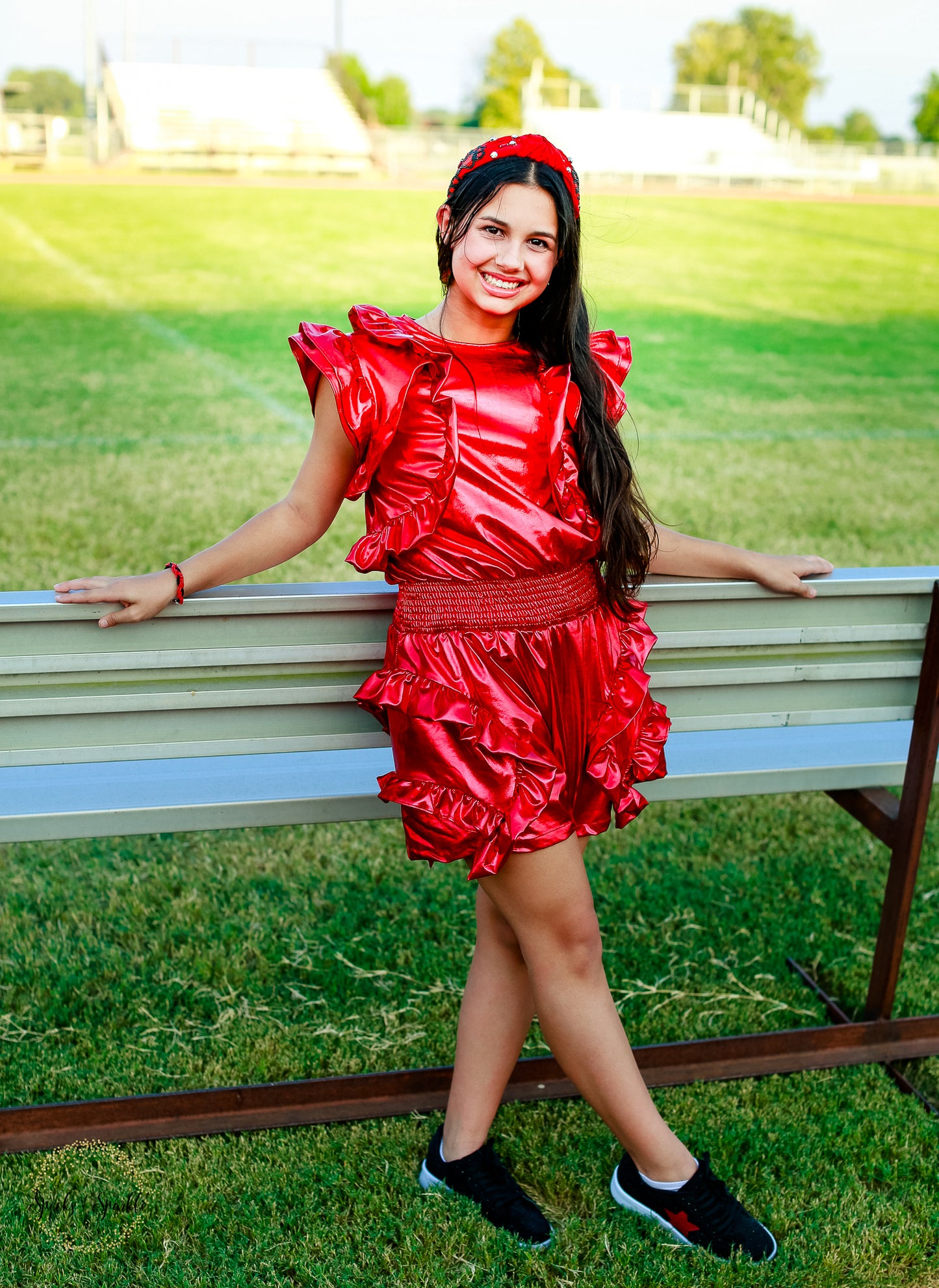 Metallic GameDay Romper