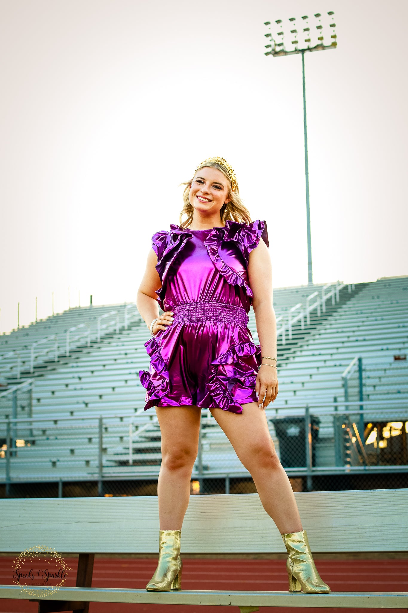 Metallic GameDay Romper