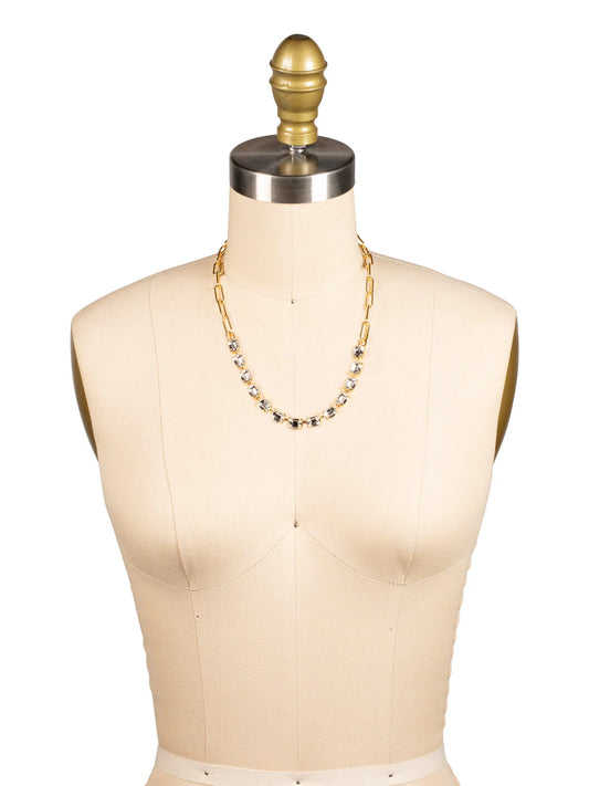 Octavia Paperclip Tennis Necklace