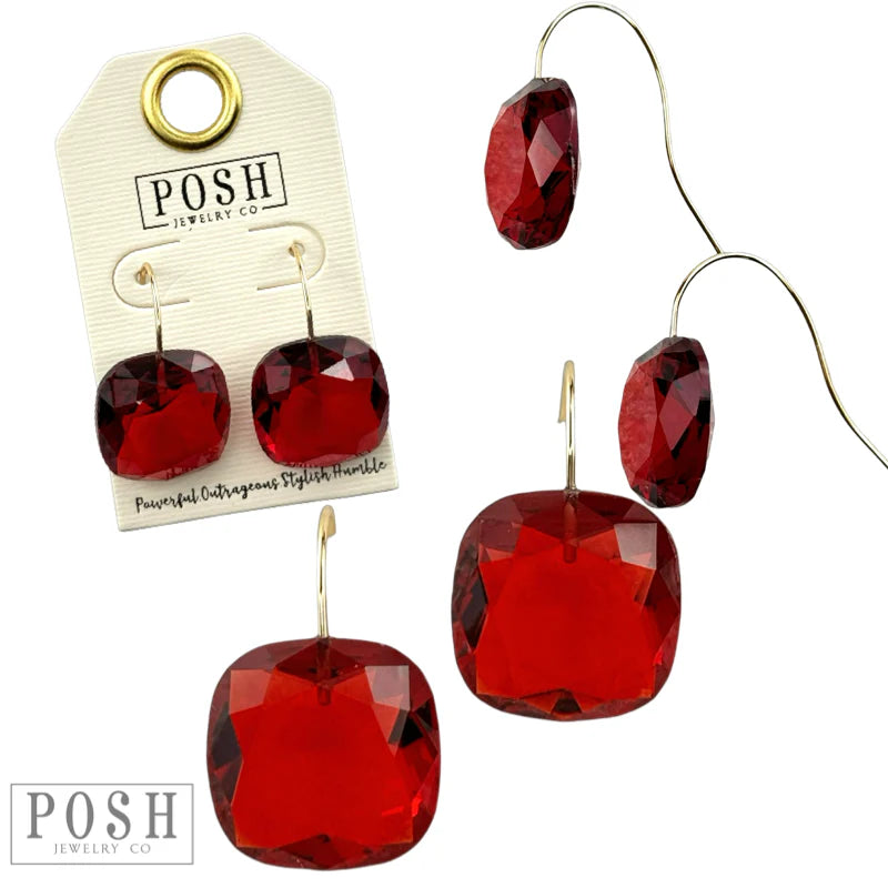 Posh Drop of Color Dangles