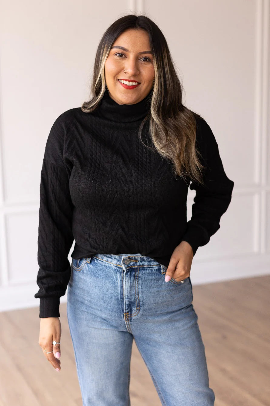 Knit Turtleneck Sweater