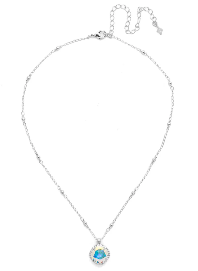 Cushion-Cut Pendant Necklace