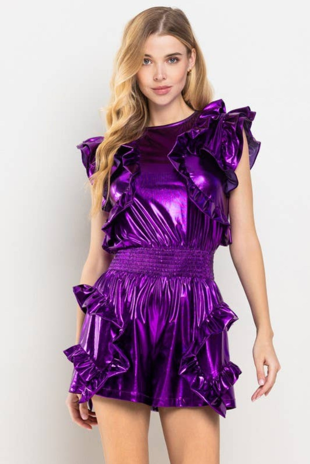 Metallic GameDay Romper