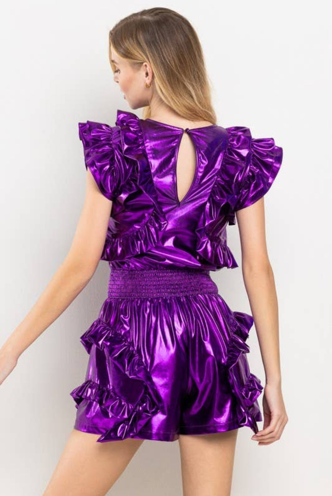 Metallic GameDay Romper