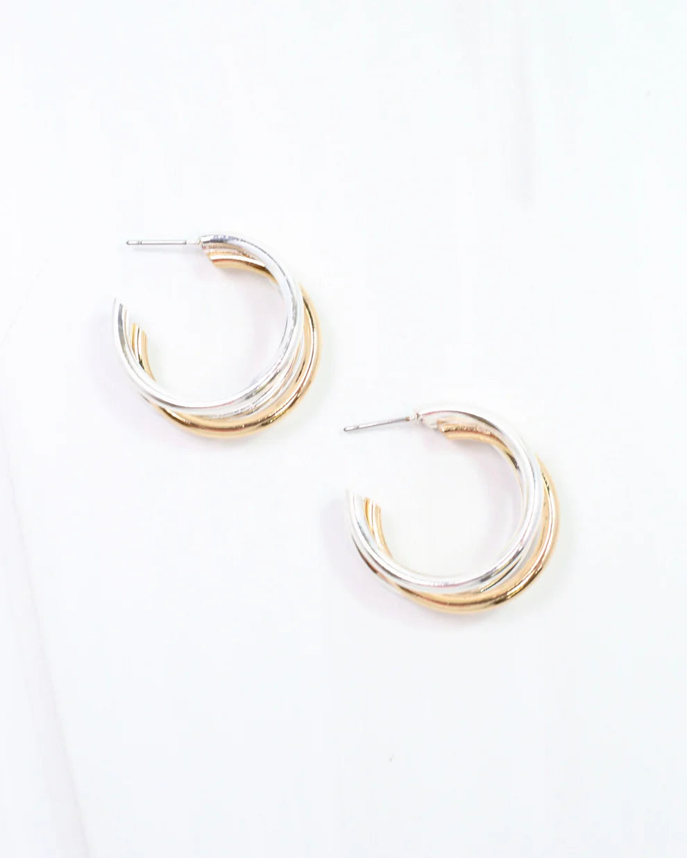 Layla Hoop Earring Gold-Silver