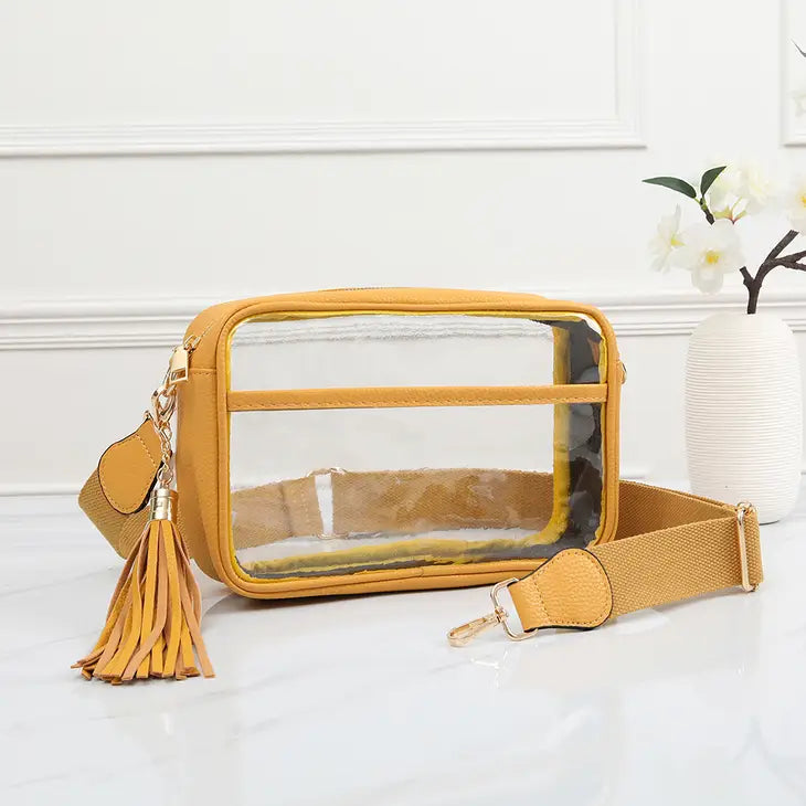 Clear & Leather Purses