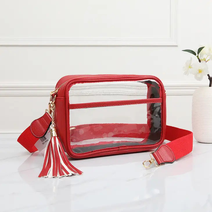 Clear & Leather Purses