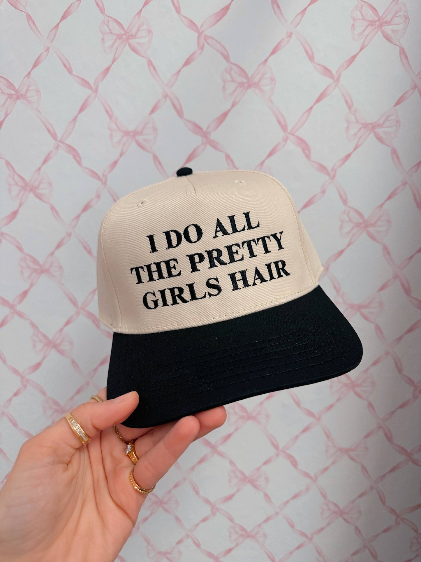 I Do All The Pretty Girls Hair Trucker Hat