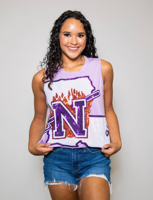 Northwestern State University (Licensed) | Sequin Tank