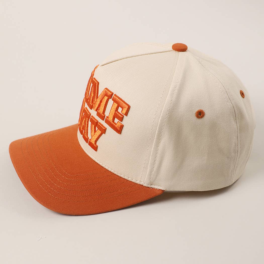 GAME DAY 3D Letter Embroidered Two-Tone Trucker Hat