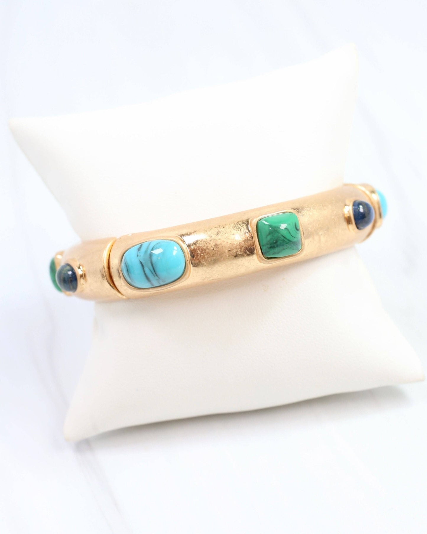Really Regal Stone Stretch Bracelet Turquoise