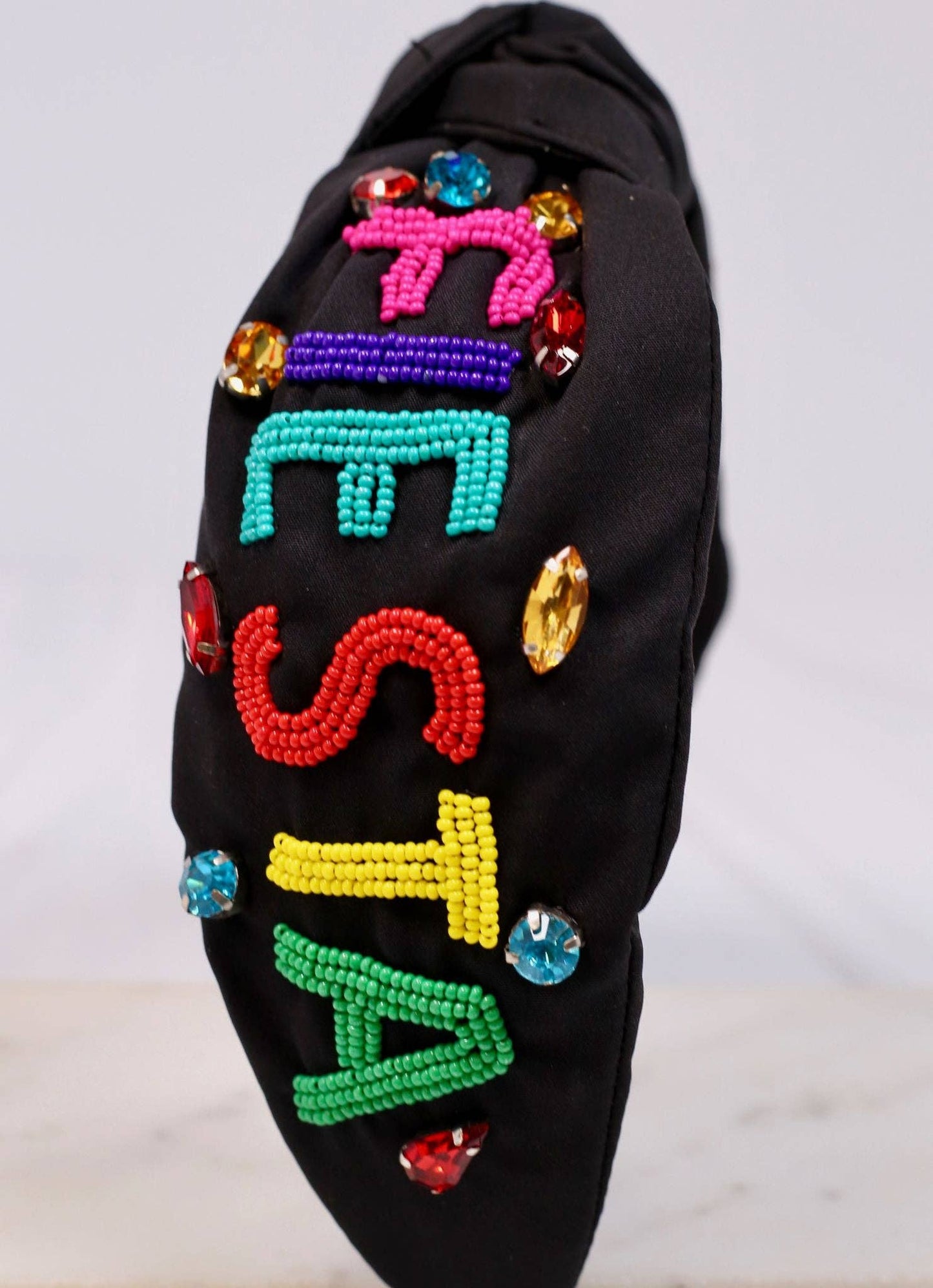 Fiesta Embellished Headband BLACK