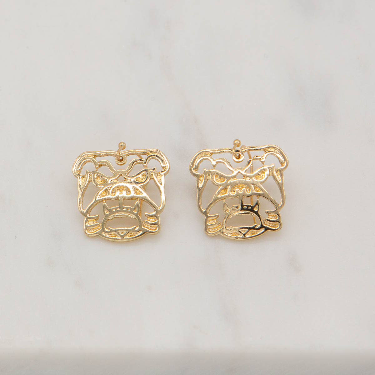 Bulldog Earrings