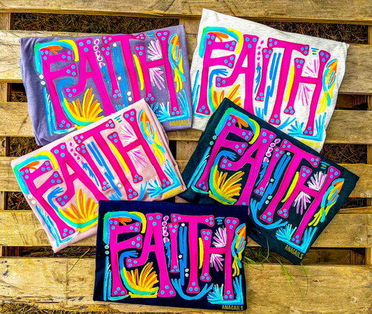 Hand Painted Faith Tee