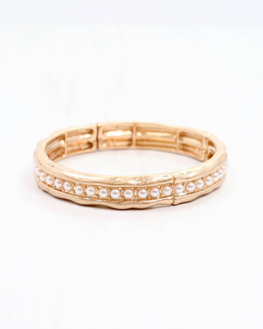 Katarina Stretch Bracelet Pearl